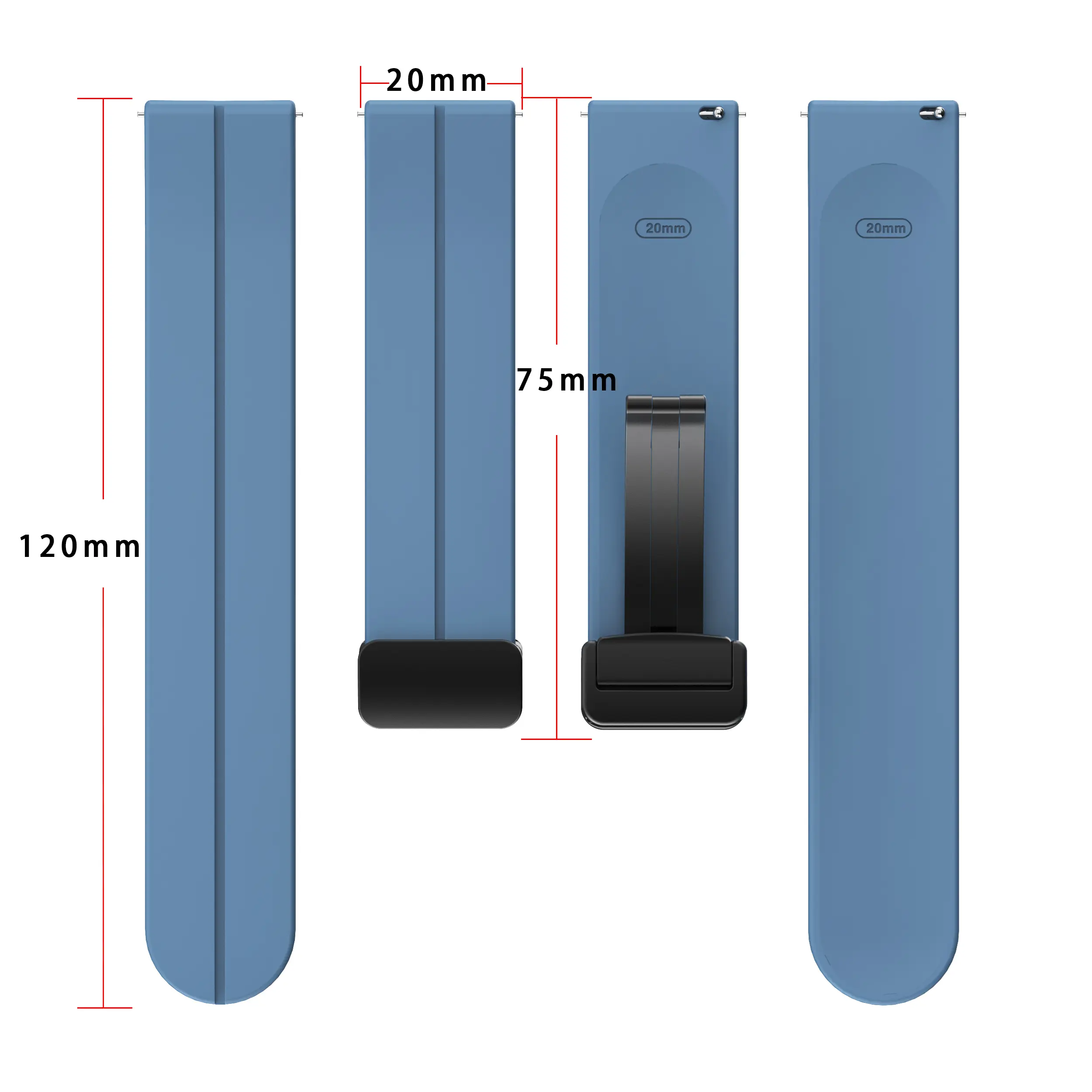 Magnetic Soft Silicone Strap For Samsung Galaxy Watch 6/5/4 40mm 44mm Quick Fit Sports Band Galaxy 6 Classic 47mm 43mm 5Pro 45mm