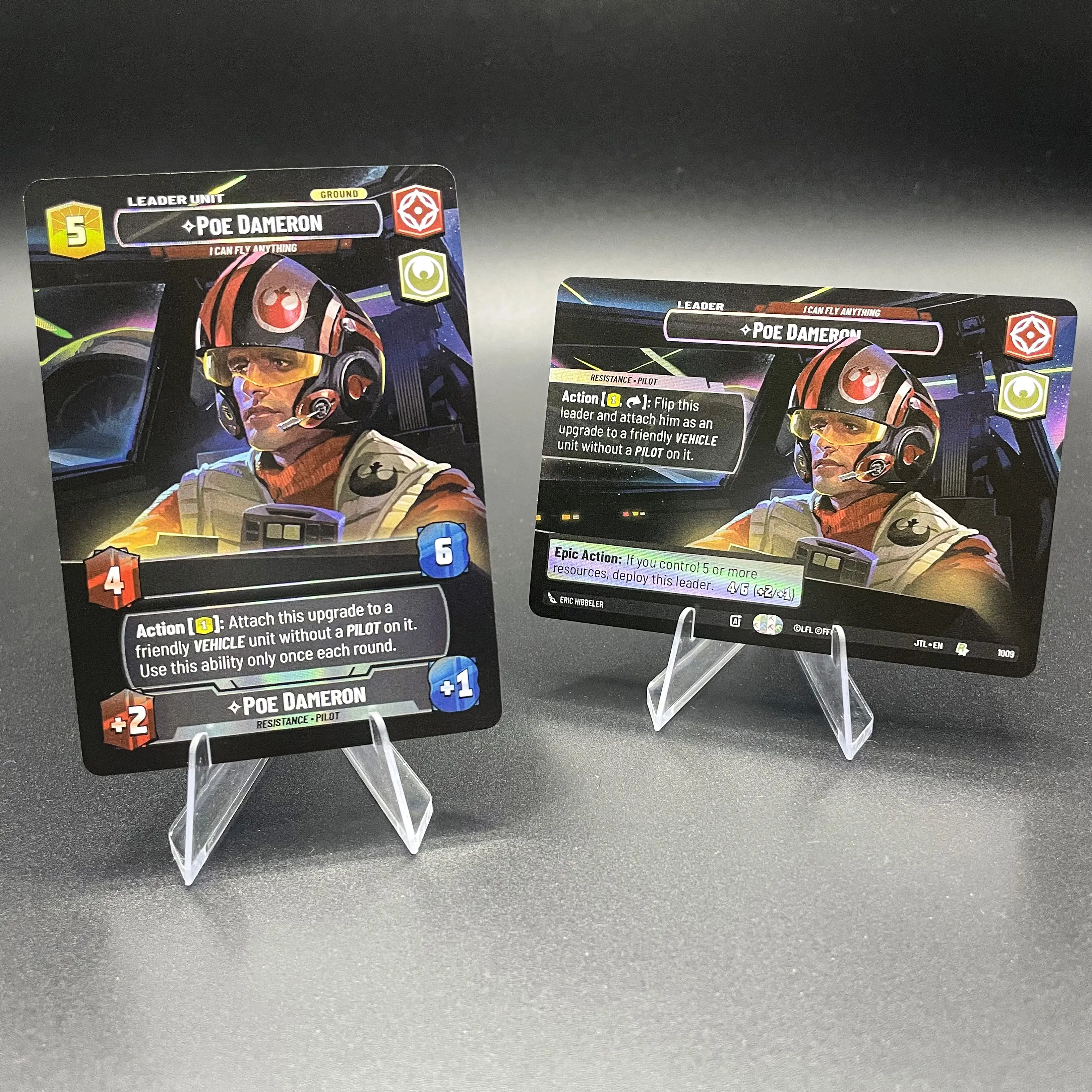 SWUDB Proxy Cards Showcase Foil Cards Boba Fett Han Solo Poe Dameron Darth Vader Trading Card Collection Card
