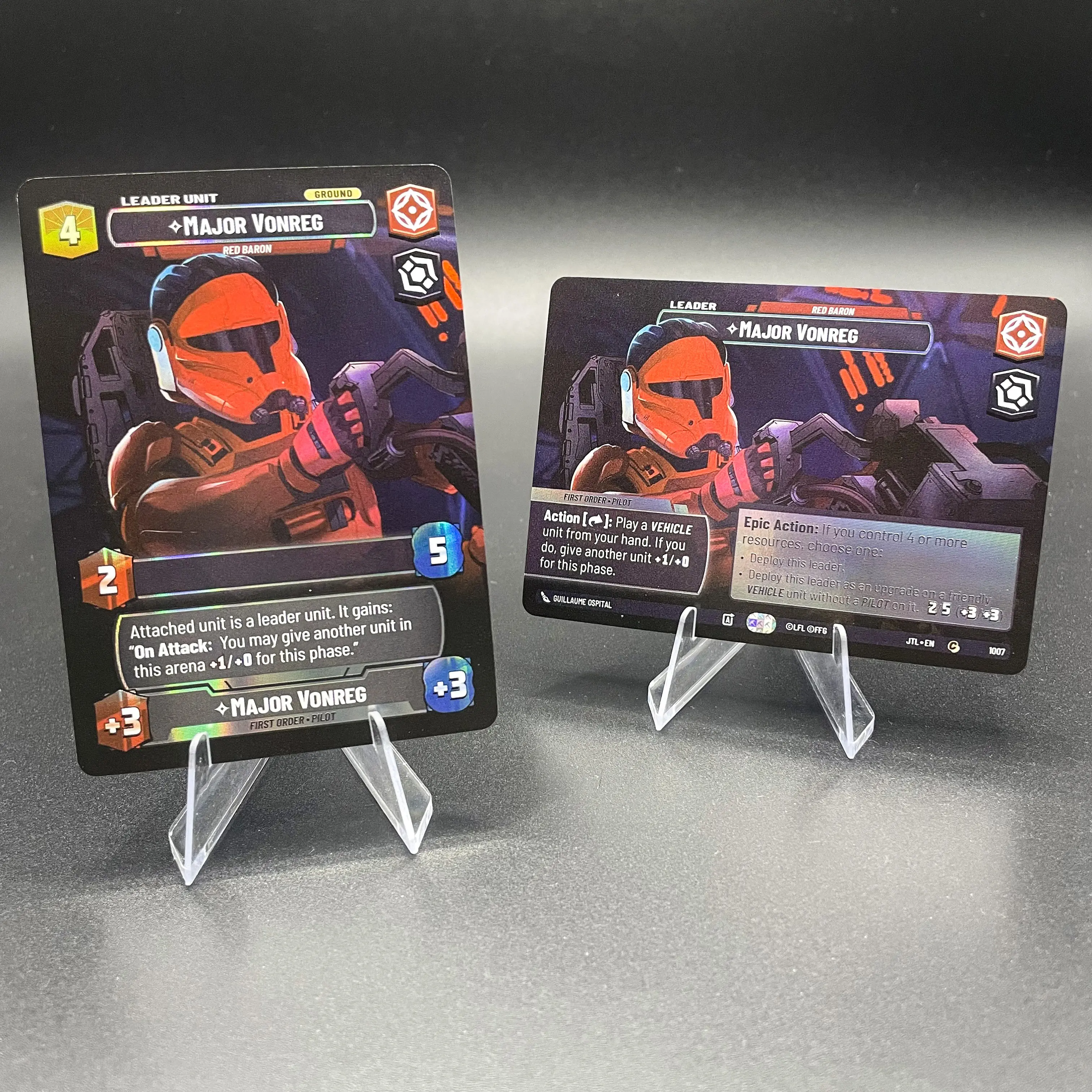 SWUDB Proxy Cards Showcase Foil Cards Boba Fett Han Solo Poe Dameron Darth Vader Trading Card Collection Card
