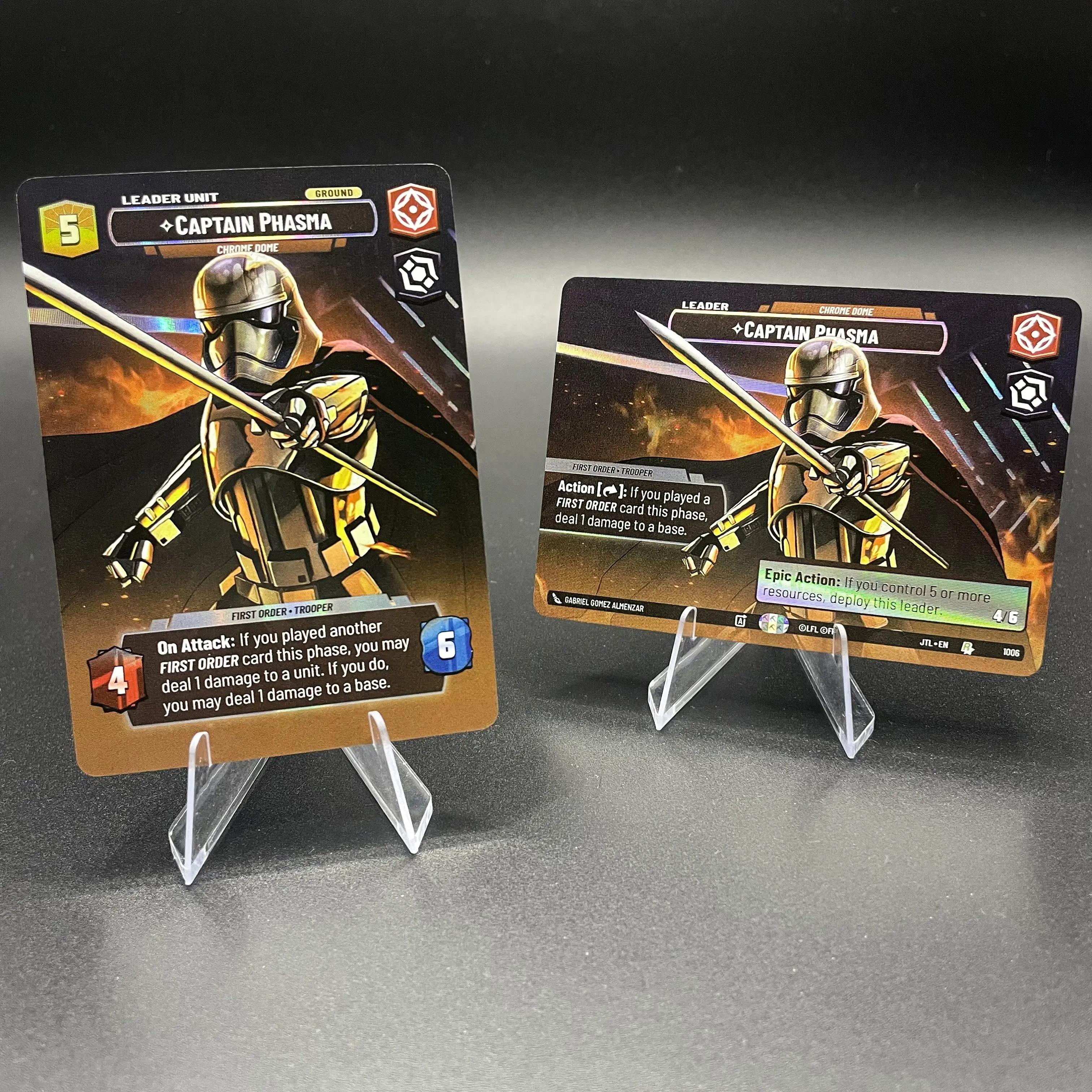 SWUDB Proxy Cards Showcase Foil Cards Boba Fett Han Solo Poe Dameron Darth Vader Trading Card Collection Card
