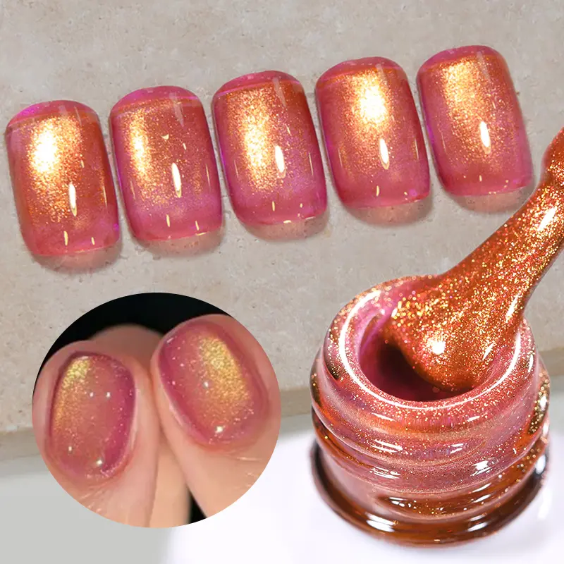 BORN PRETTY 10ml Fantasy Colored Cat Magnetic Gel Nail Polish Ultra Shine Full Coverage Soak Off UV Gel for Spring Summer Nails