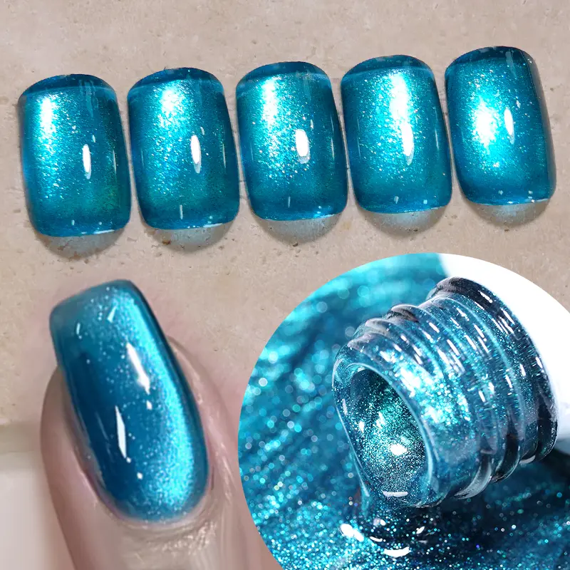 BORN PRETTY 10ml Fantasy Colored Cat Magnetic Gel Nail Polish Ultra Shine Full Coverage Soak Off UV Gel for Spring Summer Nails