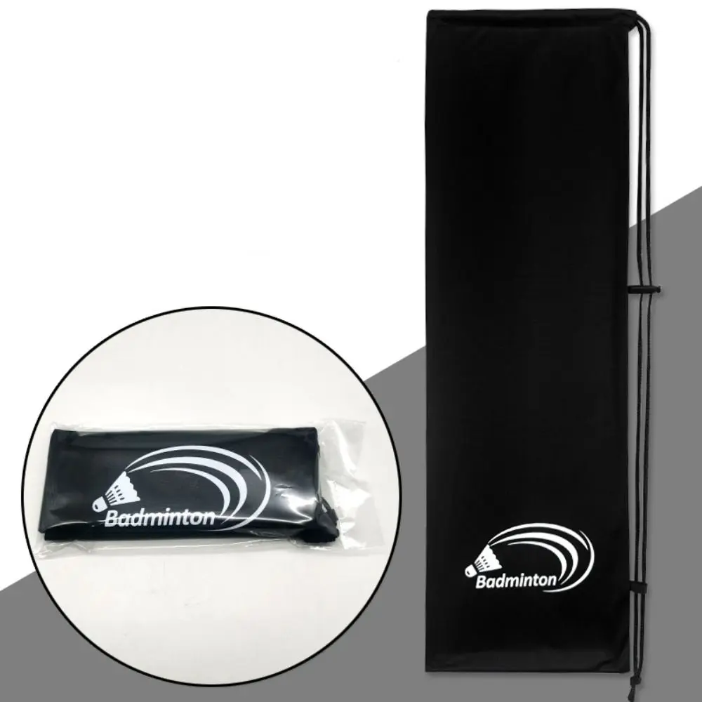 Thickening Badminton Rackets Bag Wear Resistant Large Capacity Racquet Pouch Cover Resistant To Dirt Black Protective Sleeve