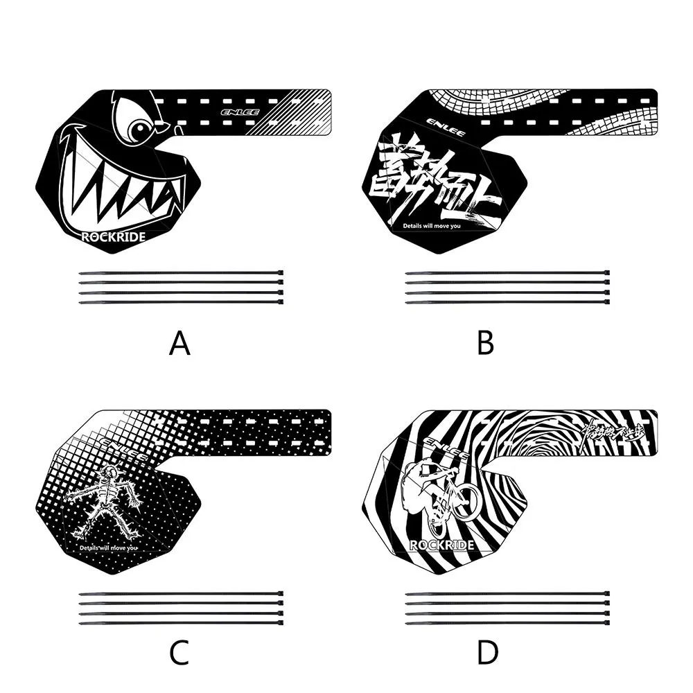 Black Bike Rear Derailleur Guard Plate PP5 Repair Bicycle Fender Bike Accessories Mud Prevent Protective Plate Outdoor Sports