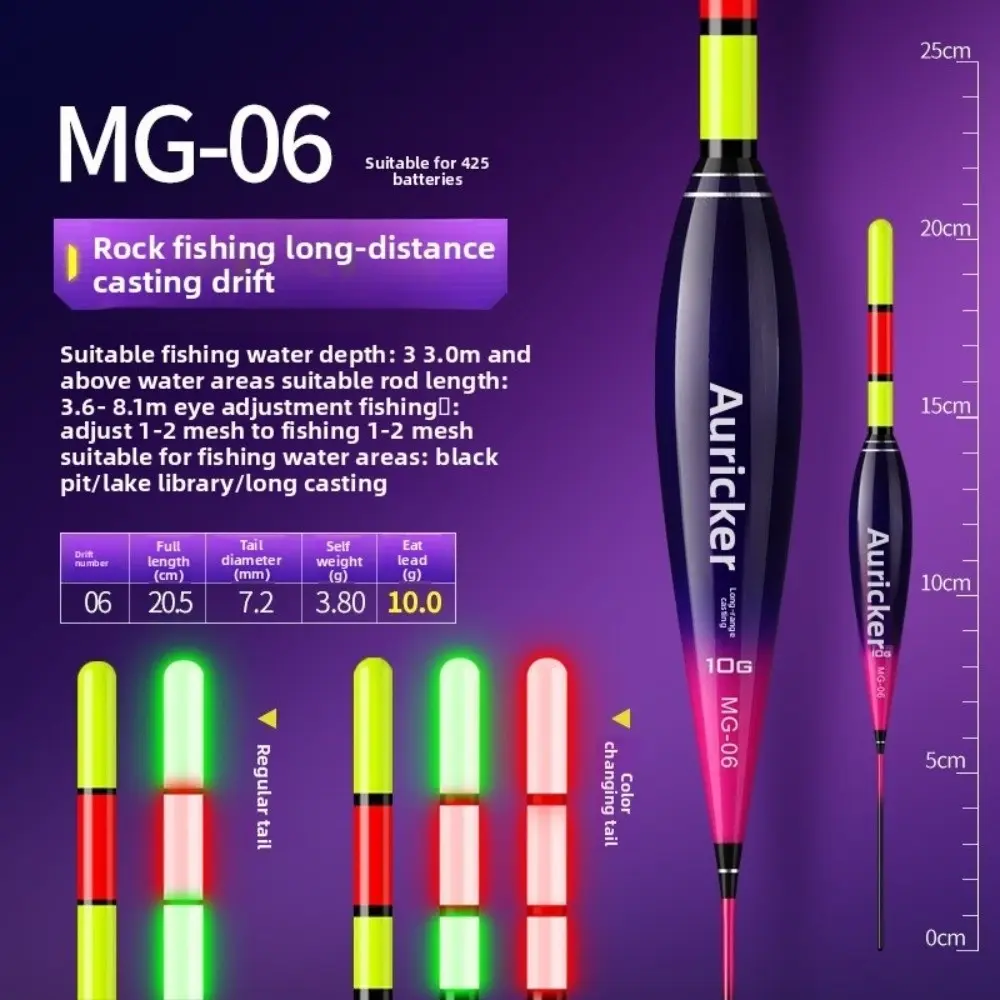 Electronic Rock Fishing Led Light Float 1Pcs Bite and Change Colour Equipment Including Night fishing Tie accessories