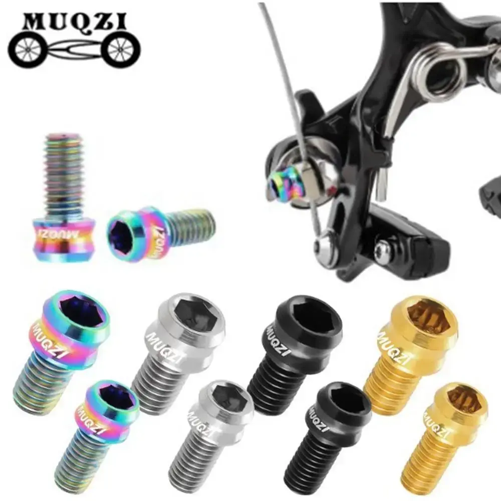 New MUQZI MTB V Brake Titanium Road Bike Screw Front Rear Derailleur Outdoor Cycling Accessories