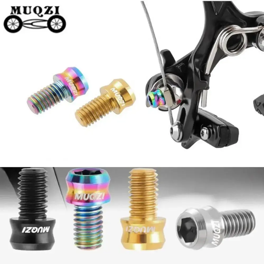 New MUQZI MTB V Brake Titanium Road Bike Screw Front Rear Derailleur Outdoor Cycling Accessories
