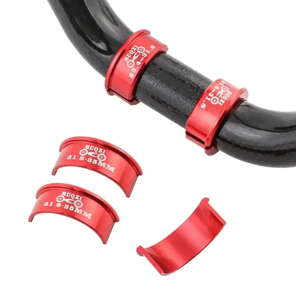 Aluminum Alloy Bike Handlebar Adapter Black Gold Red Blue 25.4-31.8mm 31.8-35mm Bicycle Parts Lightweight
