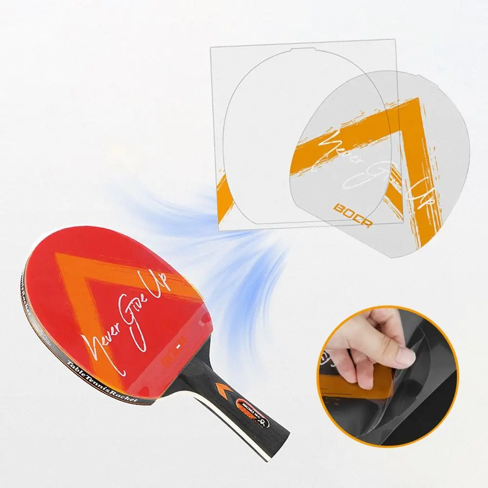 Transparent Ping Pong Racket Protective Film Sticky Dust Proof Table Tennis Paddle Maintenance Cover Self Adhesive Film Tool