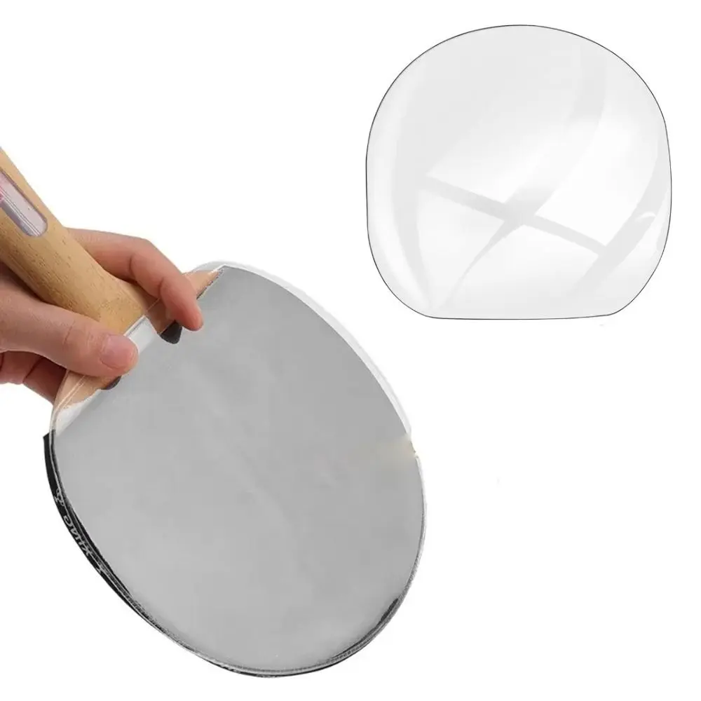 Transparent Ping Pong Racket Protective Film Sticky Dust Proof Table Tennis Paddle Maintenance Cover Self Adhesive Film Tool