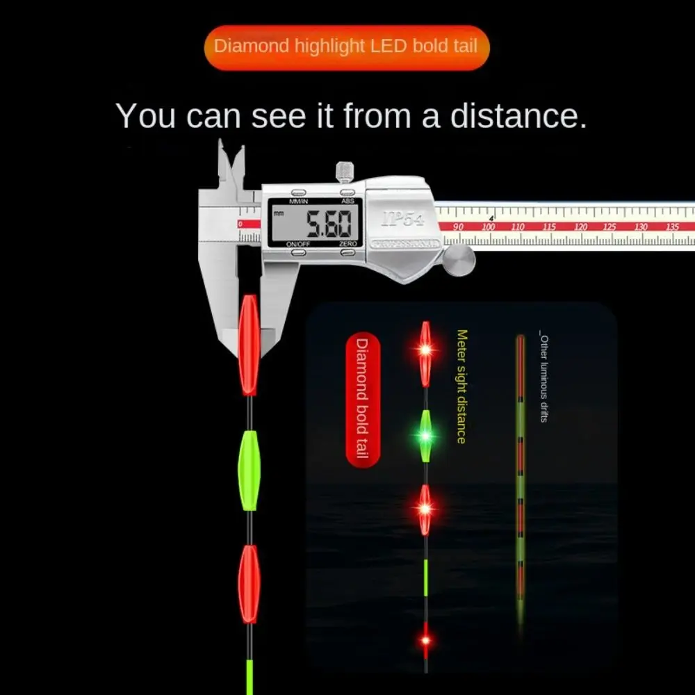 Super Bright LED Fishing Smart Float Top Induction Day & Night Electronic Floats Buoy Luminous Night Fishing Float Top Tools