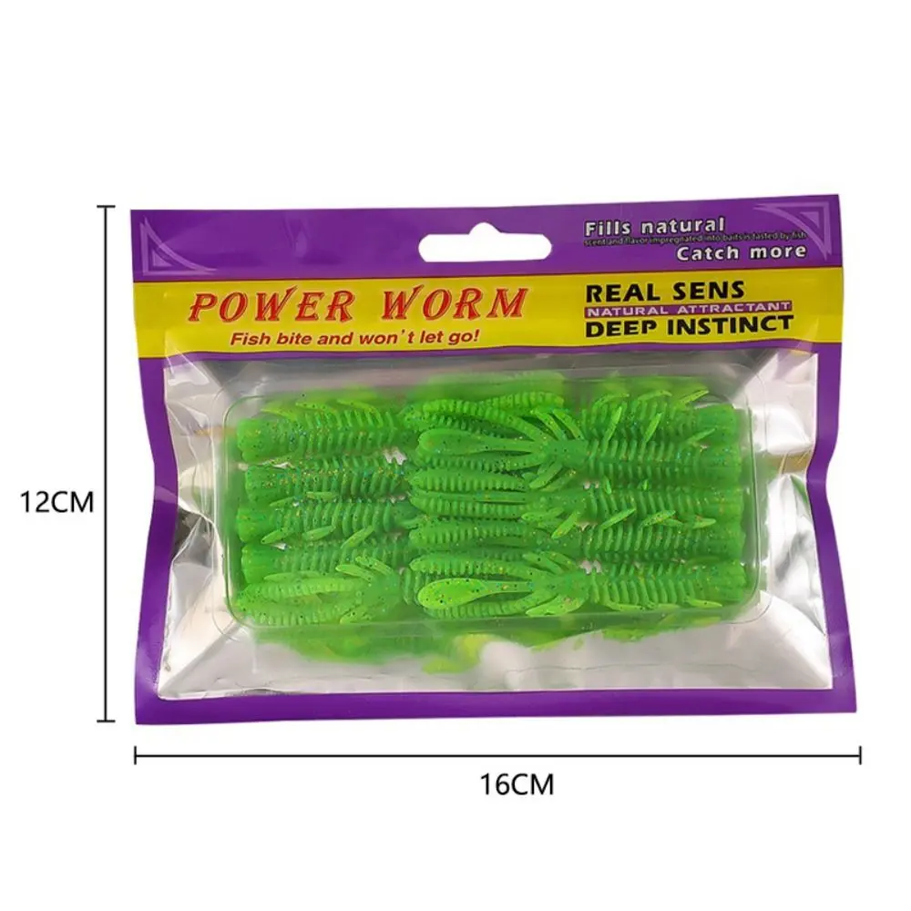 10PCS 70mm Floating Fishing Soft Lure Jigging Wobbler Swimbait Silicone Bait Shrimp Bass Carp Artificial Lure Fishing Tackle