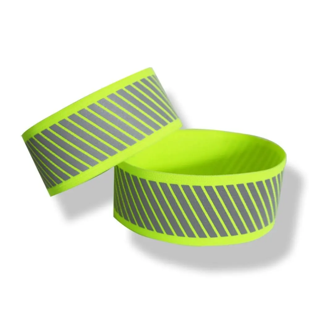 1/2PCS Running Reflective Strips Outdoor Warning Wristband Bike Safety Armband Bicycle Bind Pants Hand Leg Strap Reflective Tape