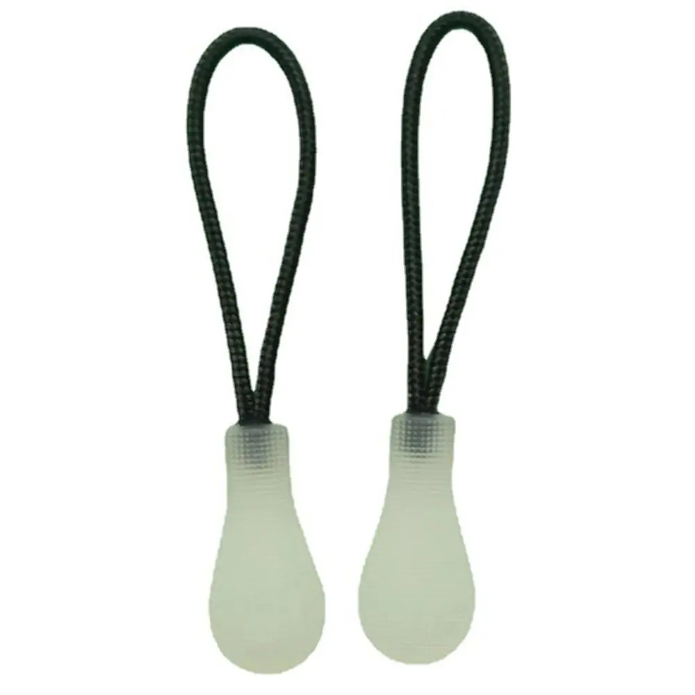10PCS Luminous Zipper Pull Puller End Fit Rope Tag Fixer Zip Cord Tab Replacement Clip Broken Buckle Bag Suitcase Tent Backpack