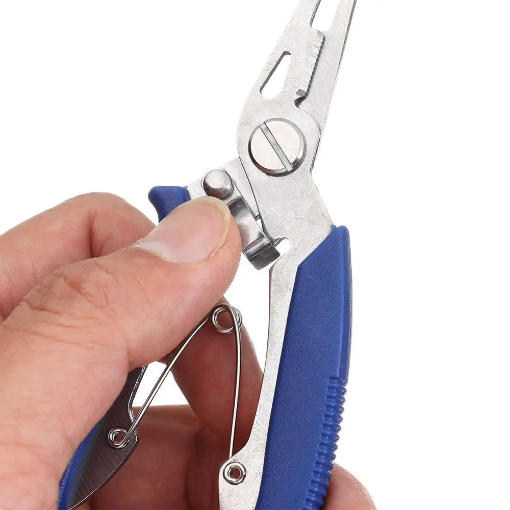 Mini Fishing Pliers With Line Cutter Scissors Bait Line Cutter Hook Removers Stainless Steel Scissor Clipper Multi-function Tool