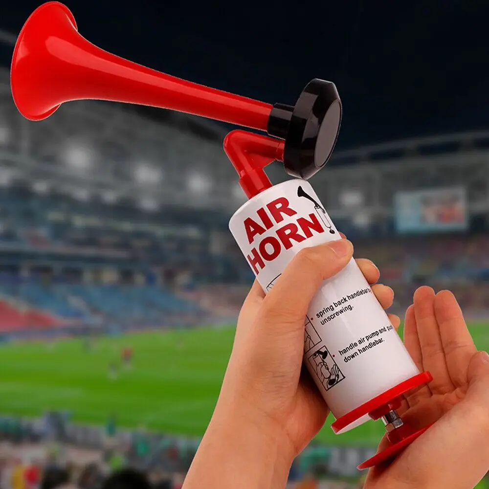 Handheld Cheering Air Horn Outdoor Security Emergency Horns Hand Push Air Horn Sports Meeting Football Theme Party Accessories