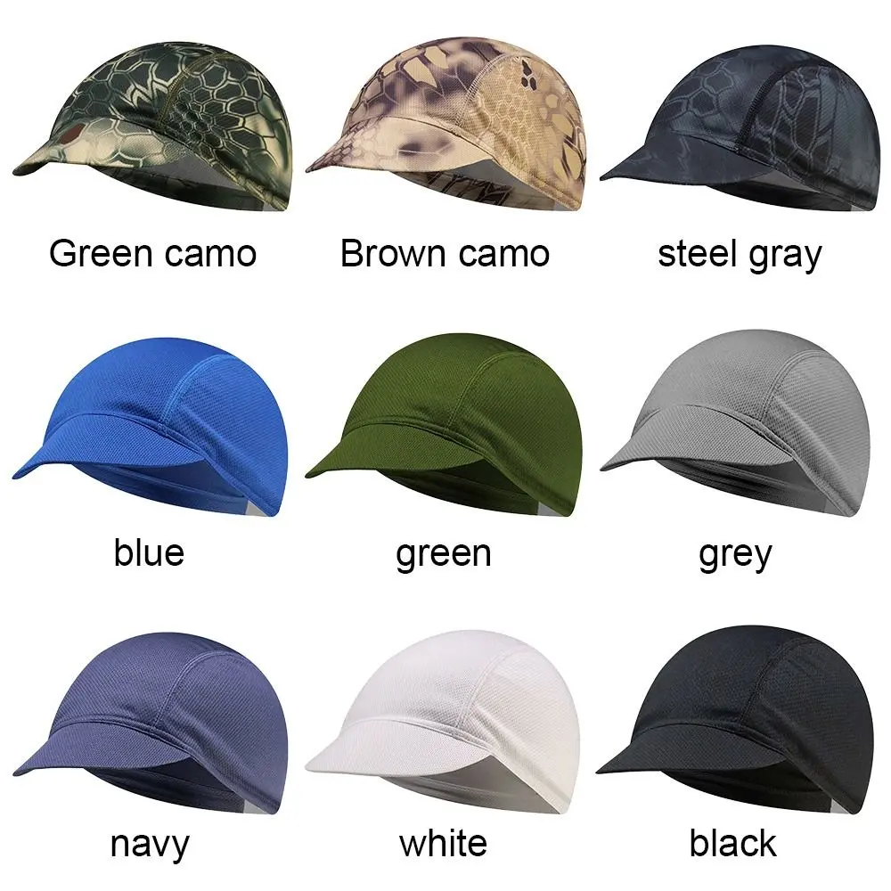 Unisex Quick Dry Cycling Hat Bicycle Cap Helmet Liner Hat Mesh Breathable Fabric Hat Riding Hat Outdoor Sports Accessories