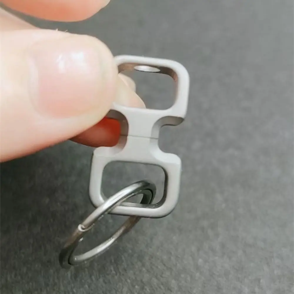 Mini Portable Titanium Ultra-light Keychain Anti-loss Hanging Buckle Ring 360° Rotatable Keyring EDC Quick Disassembly Buckles