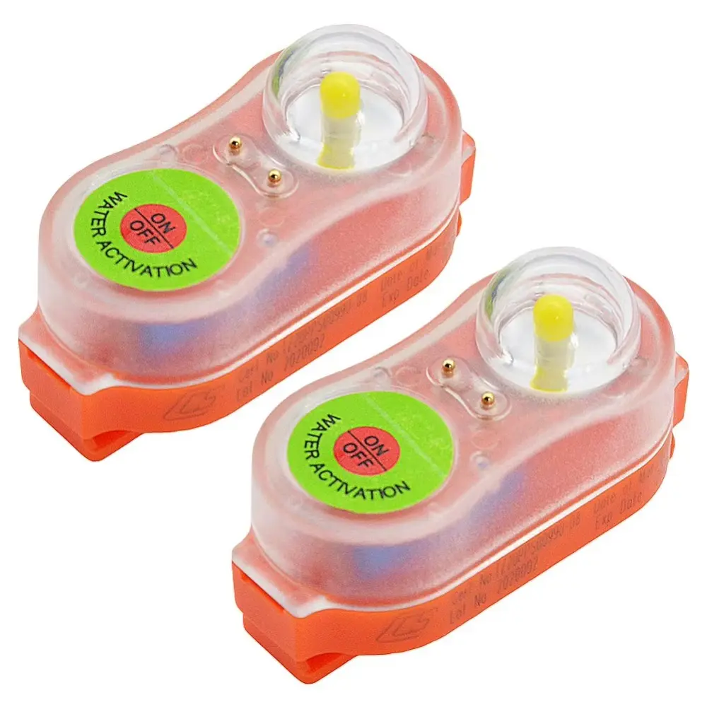 Waterproof LED Life Jacket Light Self-Lighting Lightweight LED Life Vest Light Emergency Signal Light Outdoor Accessories
