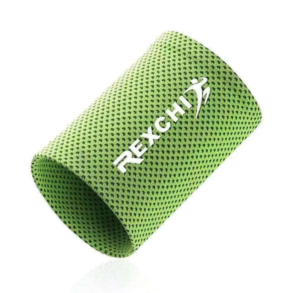 New Ice Silk Polyester Wrist Wrap Black Blue Green Red Elastic Ice Cooling Wristbands Wrist Brace Yoga Wristband Sport Wristband