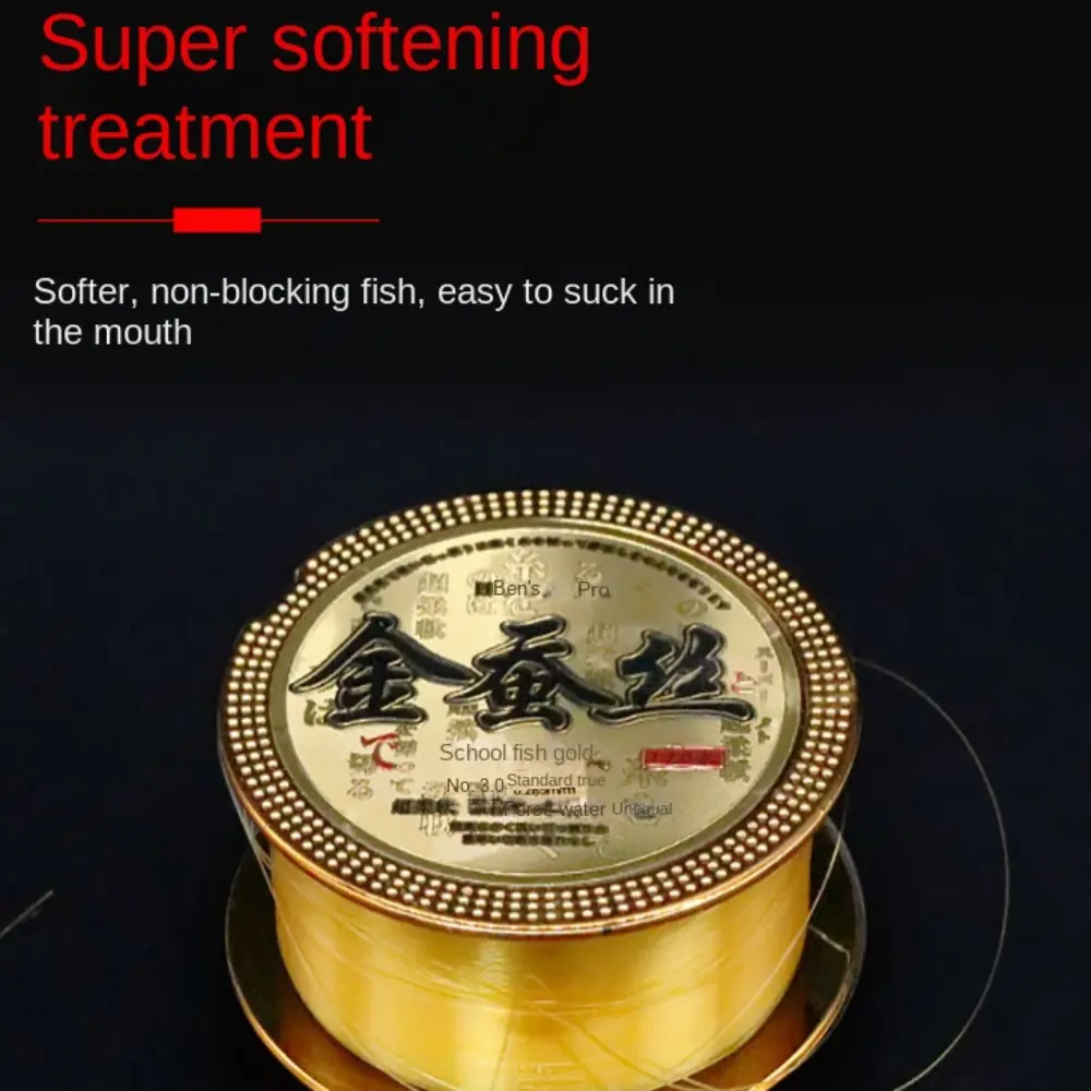 110M Fluorocarbon Coating Nylon Line Invisible Fast Sinking Fishing Monofilament Line Soft Durable Freshwater Fishing Line Tools