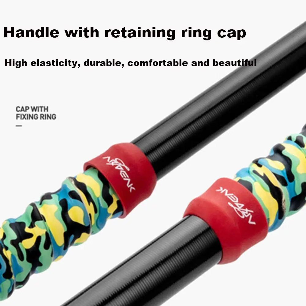 1PC Fishing Rod Handle Protective Case Silica Gel Lure Rod Bottom Protector Fishing Rod Fixed Ring Random Color Fishing Tackle
