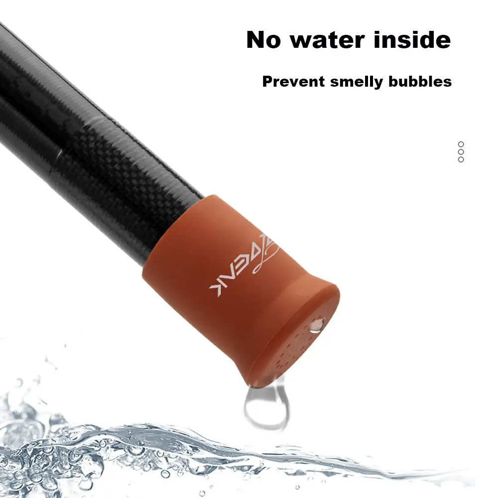 1PC Fishing Rod Handle Protective Case Silica Gel Lure Rod Bottom Protector Fishing Rod Fixed Ring Random Color Fishing Tackle