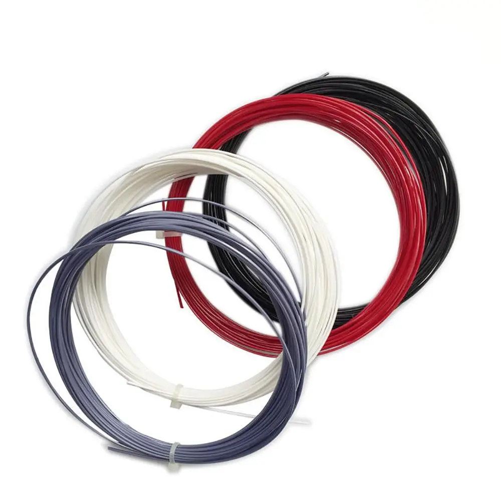 1.25mm 12.2M Hex Tennis Racket String Top Spinning Ball Racquet Wire Angular Polyester Thread Soft Concave Shape Sport Supplies