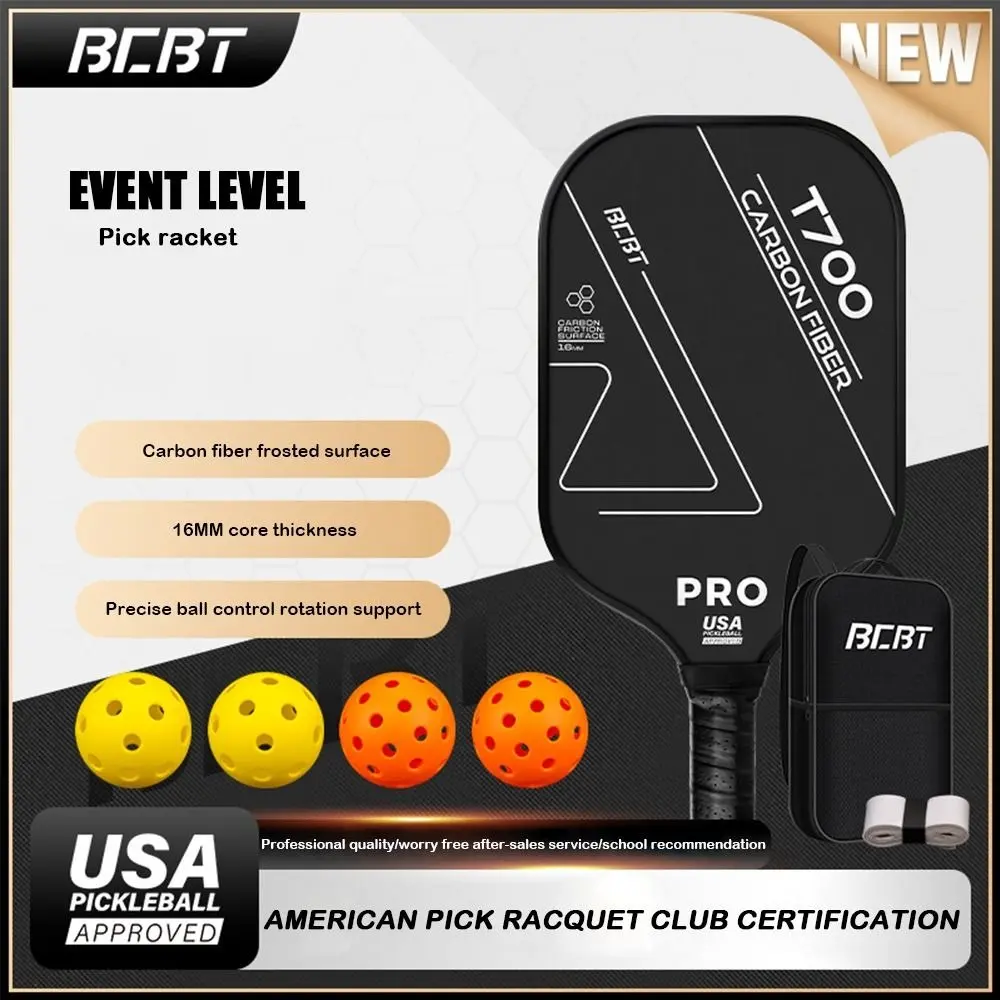 1pc T700 Pickleball Paddles Carbon Fiber USAPA Approved Pickleball Rackets Lightweight Comfortable Pickle Ball Paddle