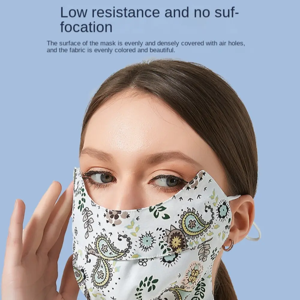 Summer Sunscreen Mask Neck Sunshade Ice Silk Face Cover Breathable Riding Mask Protect Eye Anti-uv Mask Outdoor Sports Scarves