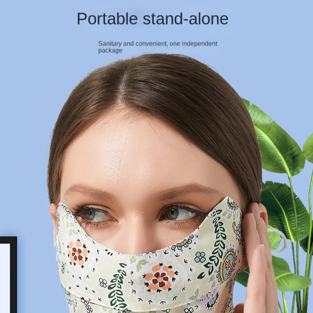 Summer Sunscreen Mask Neck Sunshade Ice Silk Face Cover Breathable Riding Mask Protect Eye Anti-uv Mask Outdoor Sports Scarves