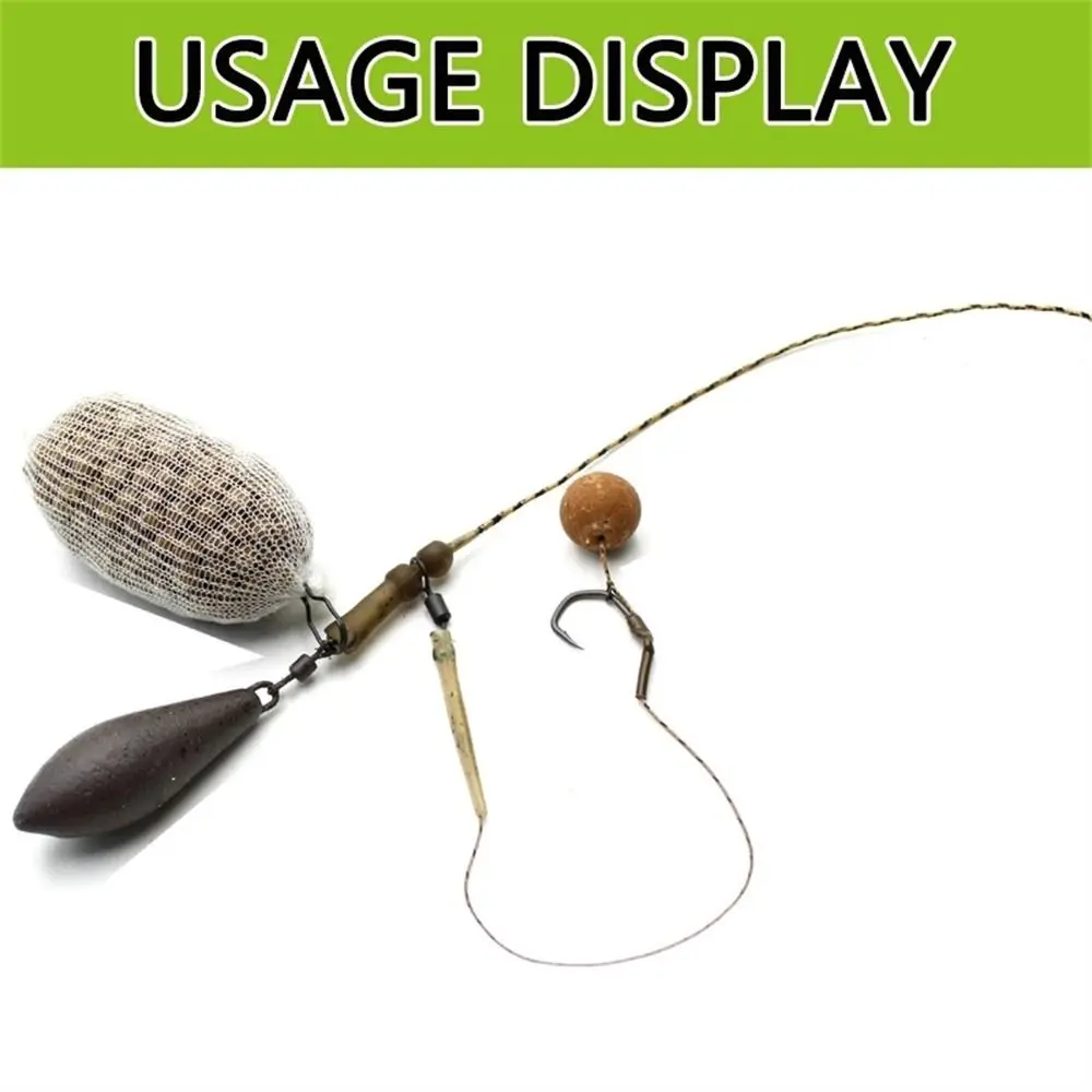 50Pcs/Pack New For Carp Hair Rig Tool Equipment Carp Fishing Accessories Angling Feeder Supplies Bait Clips PVA Bag Clip