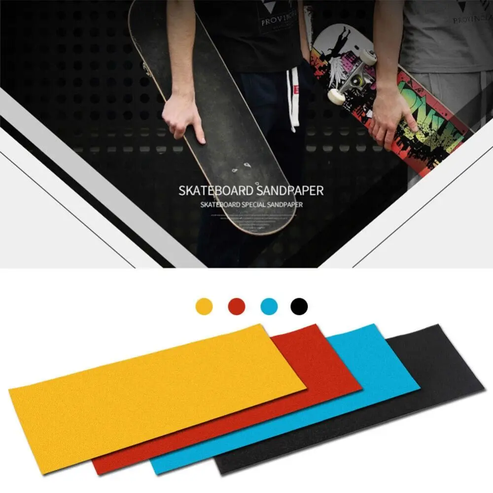 Skateboard Deck Sandpaper Grip Tape Skating Board Longboard Sandpaper Griptape Skating Board Sticker Skate Board & Accessories