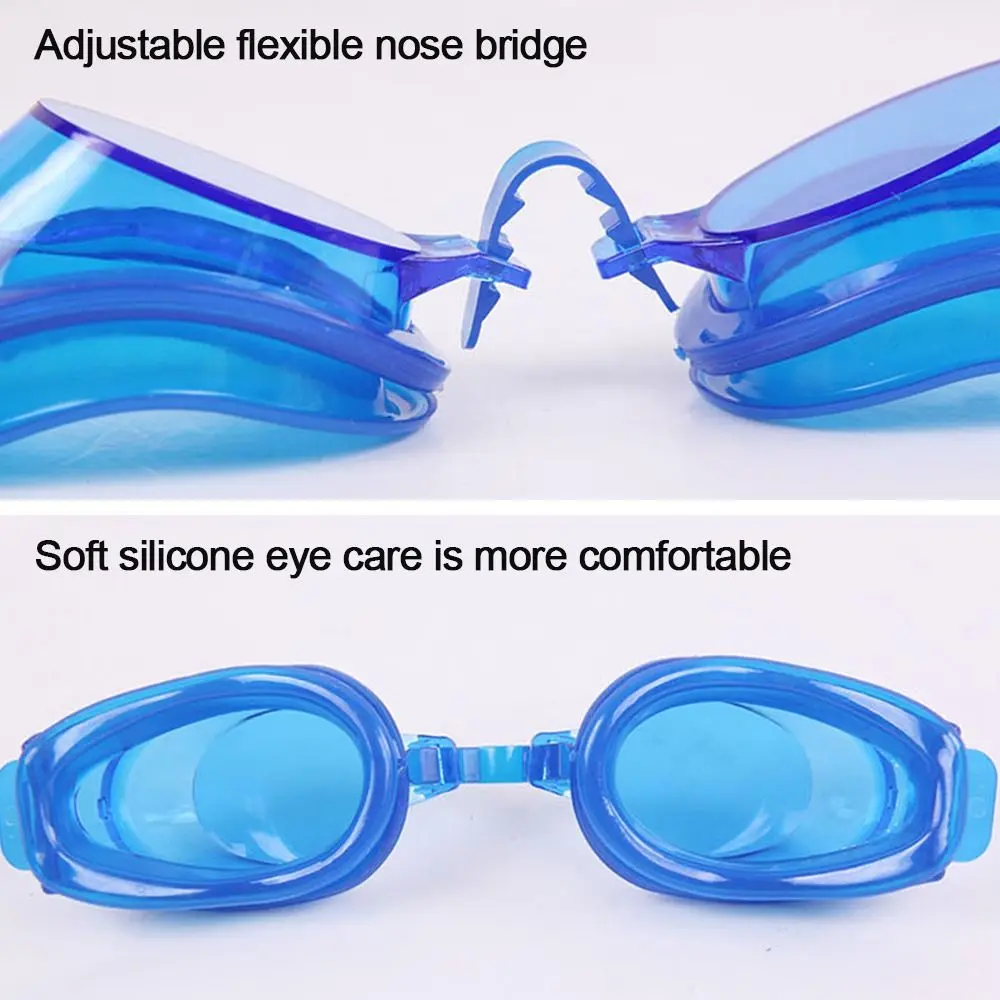 Anti Fog Swimming Goggles UV Glasses Adjustable Earbuds Nose Clip Quick Release Clasp Men Women Swimming Eyewear Sports Supply