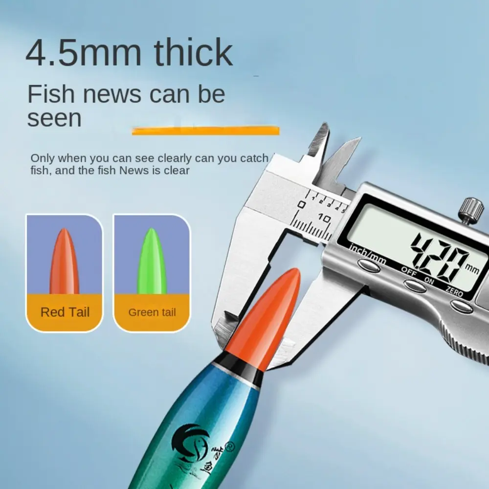 Indicator Electronic Float Slip Drift Tube Eye-catching Light Float Buoy Strike Red/Green Light Rock Fishing Floats Tackle