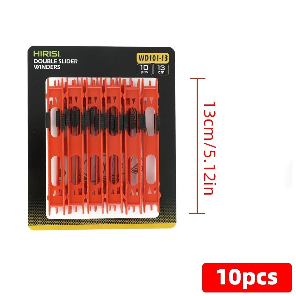 10PCS Hanging Fishing Line Fishing Line Winding Board Bobbin Holder Sturdy Rig Holder Plastic Snelled Hook Rig Winders Fishing