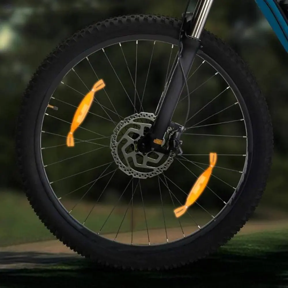 1 Pair Bike Spoke Reflectors Safety Light Bicycle Accessories Bicycle Wheel Reflectors Warning Cycling Reflector Night Riding