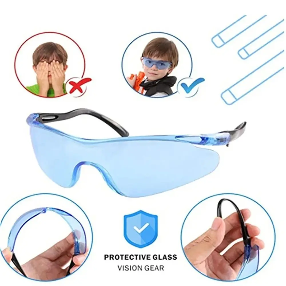Kids Wrap-around Design Clear Lenses Safety Glasses Protective Eyewear Scratch&Impact Resistant Eye Protection for Work/ Lab