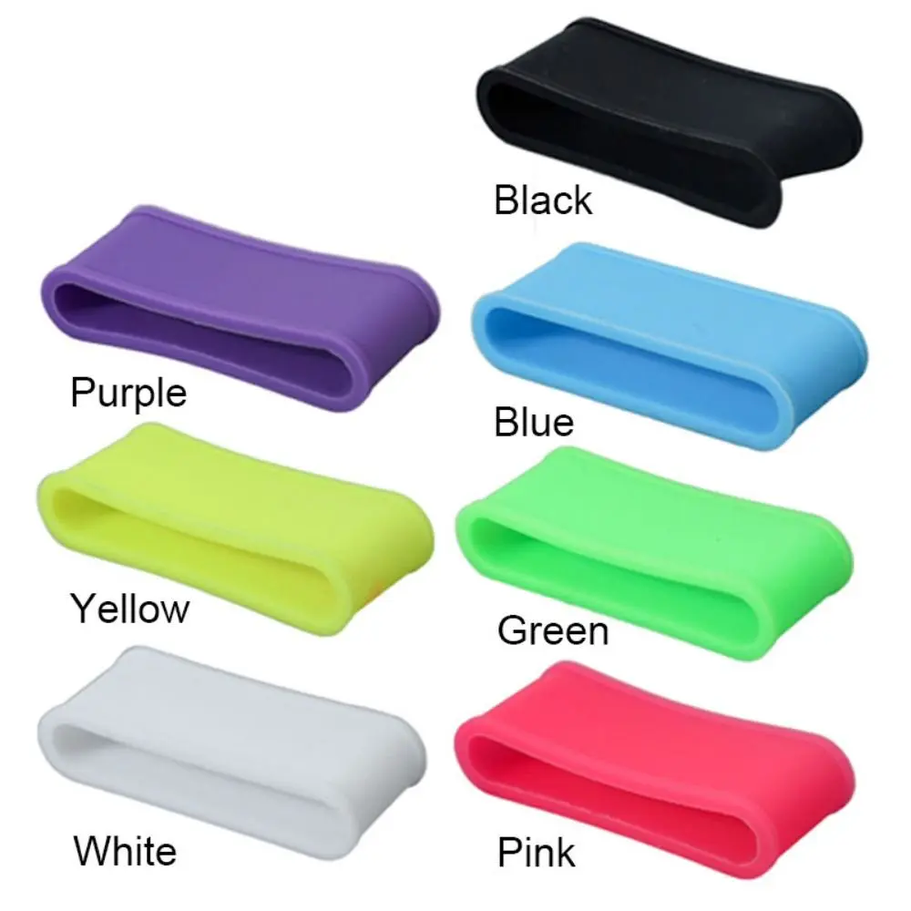 Flat shape Sealing Silicone Ring Badminton Raquet Tennis Racket Handle Overgrip End Anti-slip Multicolor Sweatband Fixing Loop