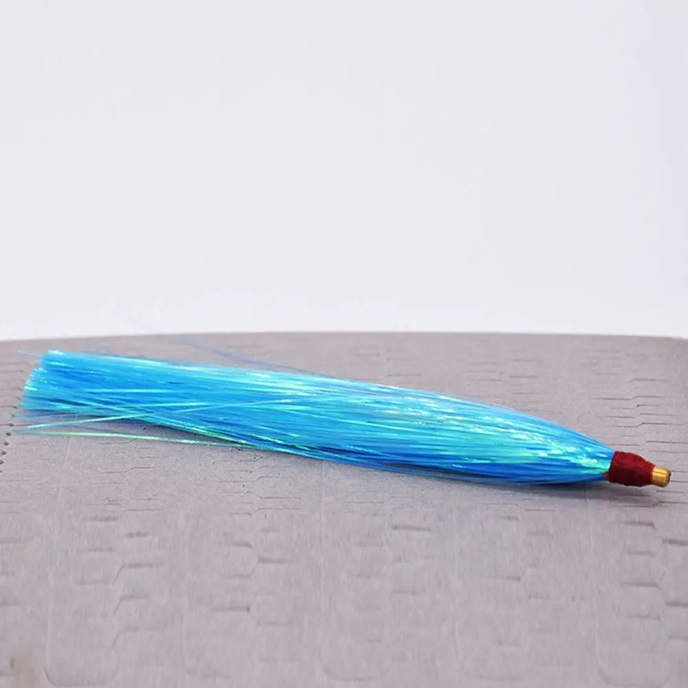 10PCS Colorful Rubber Trolling Skirt Fishing Bait Flash Line Portable Tuna Lure Artificial Bait Rig Fishing Hooks Fishing Tackle