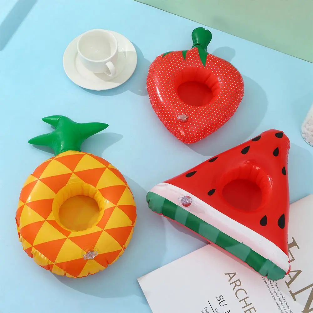 1Pcs New Inflatable Drink Holder Swimming Pool Drink Cup Stand Holder Float Toy Coasters For Beverage Bottle Kid Toys Pool Party