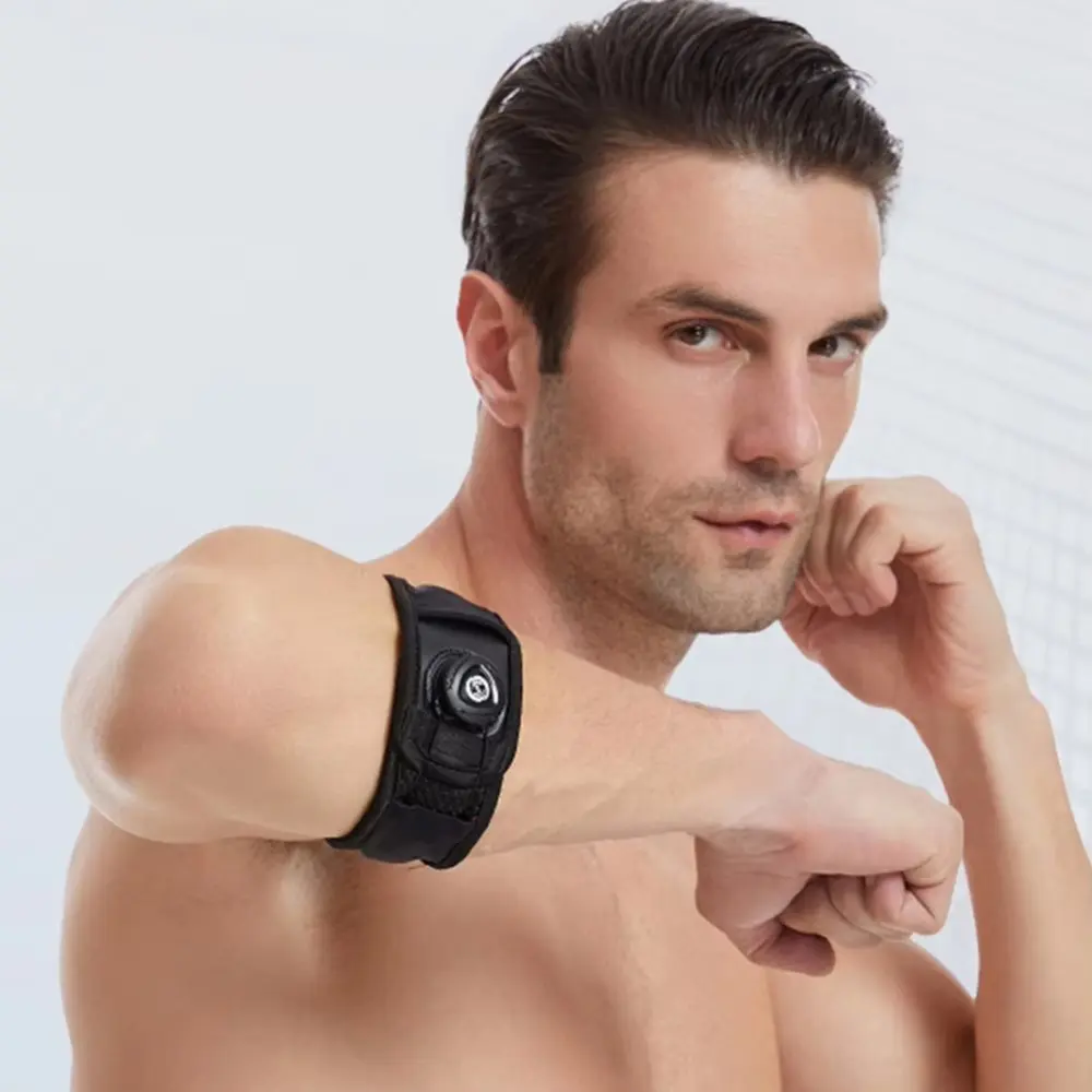 Adjustable Elbow Brace Tennis Elbow Brace Breathable Arm Support Band Non Slip Elbow Protector for Daily Wear Gym Sports