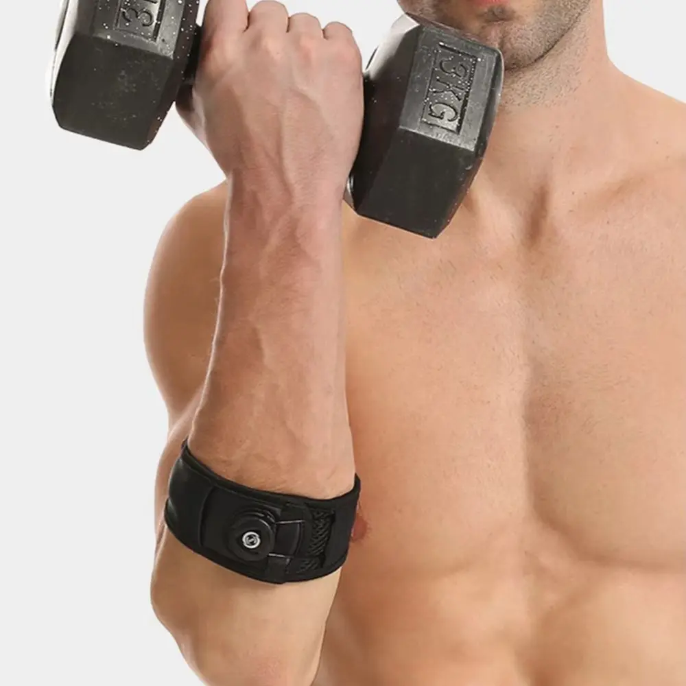 Adjustable Elbow Brace Tennis Elbow Brace Breathable Arm Support Band Non Slip Elbow Protector for Daily Wear Gym Sports