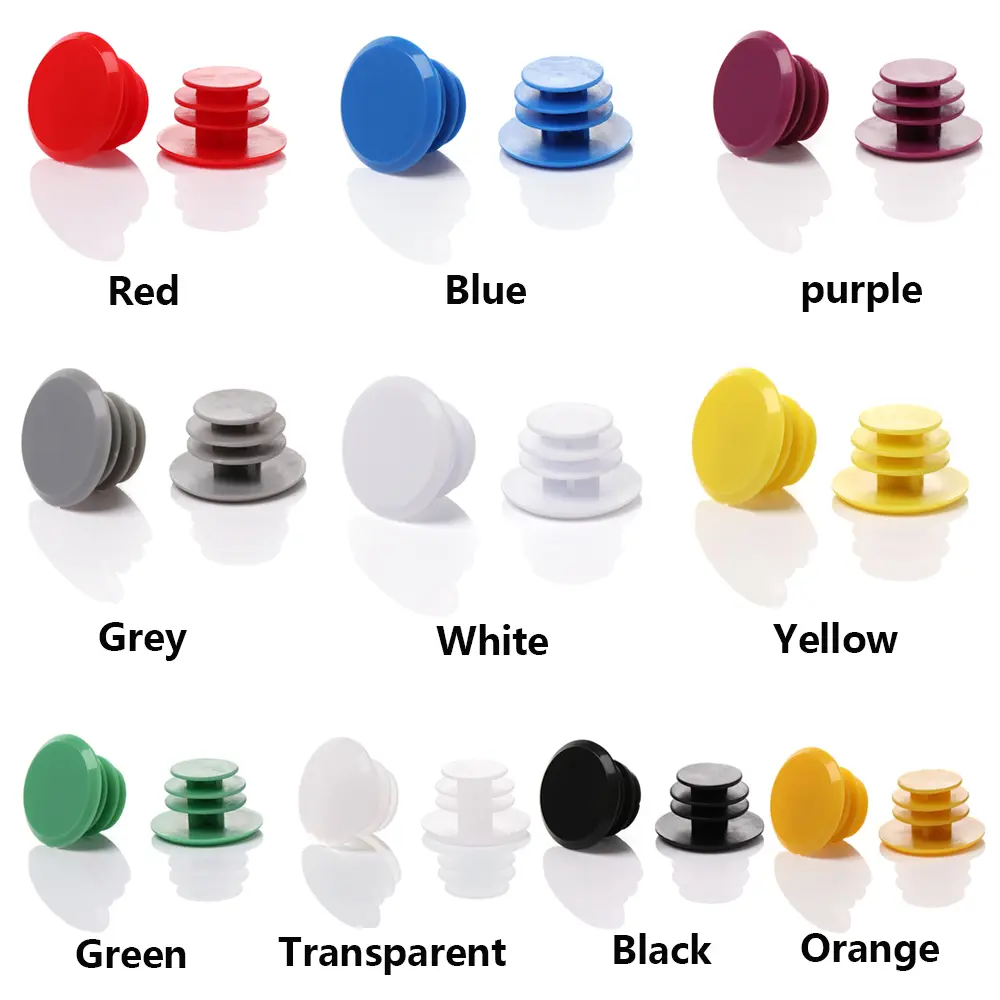 1Pair Colorful Plastic Handles Caps Bicycle End Plugs Grips Bicycle Stoppers Covers Handlebar Stoppers Bike Cycling Accessories