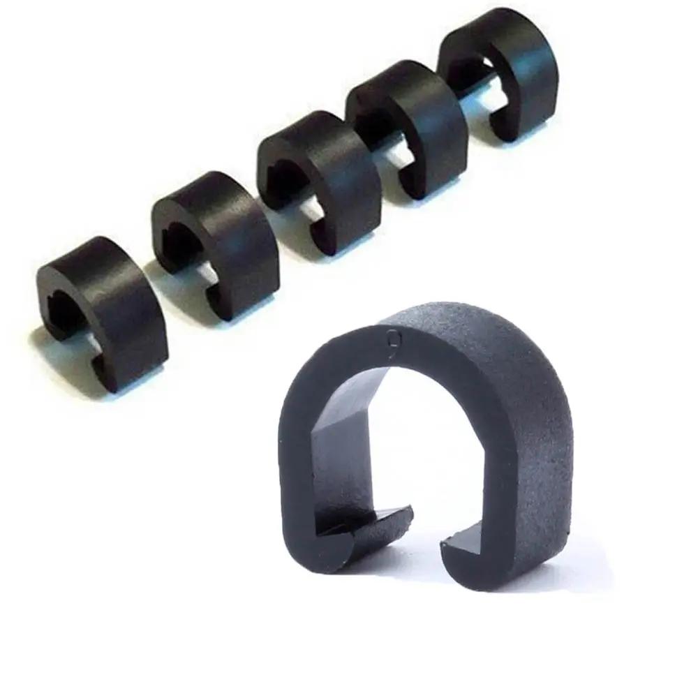 10Pcs Cycling Plastic C-Type Buckles Clasps Brake Cable Pipe Line C-Clips Transmission Lines Pipes Fixation Snap Clips Bike Part
