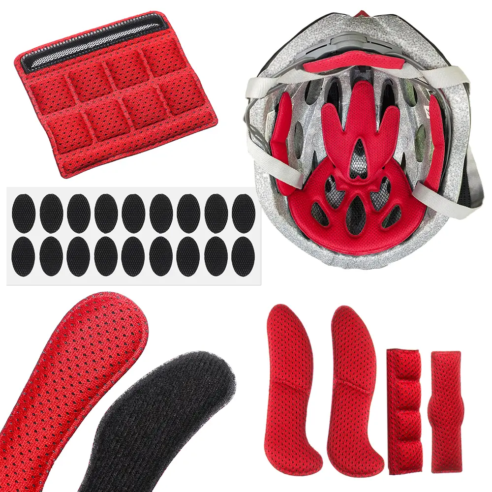 1 Set Helmet Padding Kits Mixed Size Sealed Sponge Replacement Motorcycle Bicycle Cycling Universal Foam Protection Pads Set