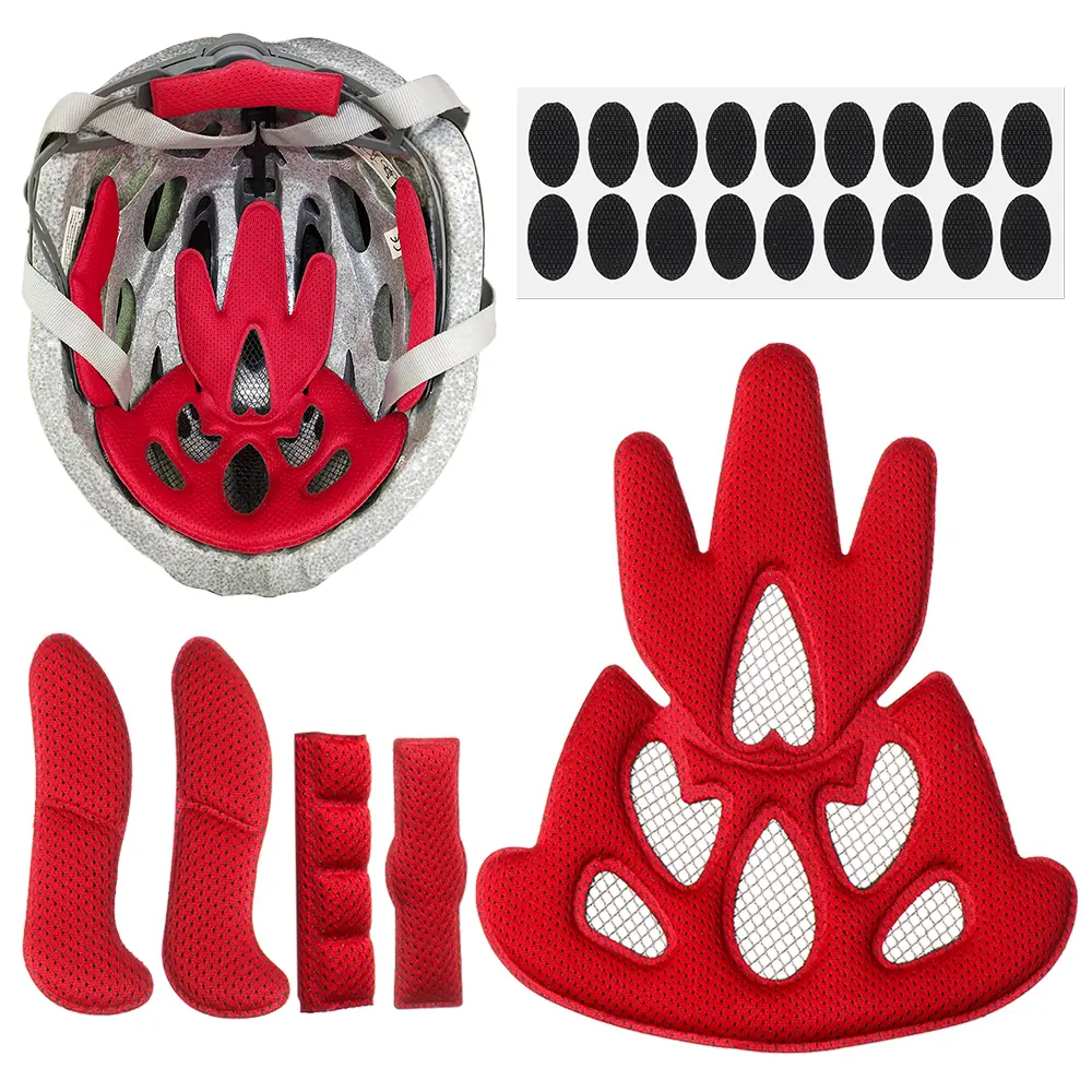 1 Set Helmet Padding Kits Mixed Size Sealed Sponge Replacement Motorcycle Bicycle Cycling Universal Foam Protection Pads Set