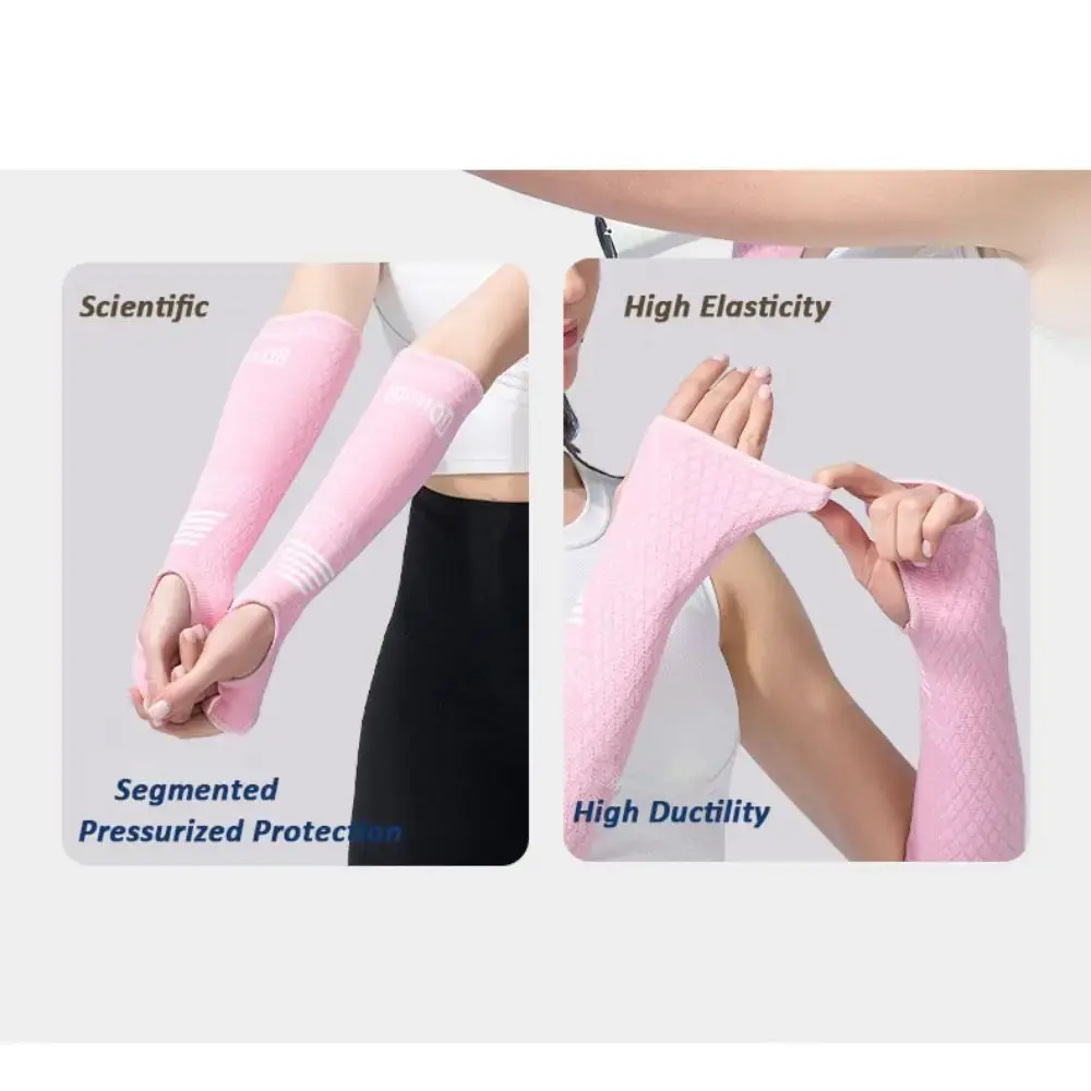 1 Pair New Nylon Volleyball Arm Sleeves Breathable Elastic Arm Cover Protector Wrist Support Compression Arm Guards