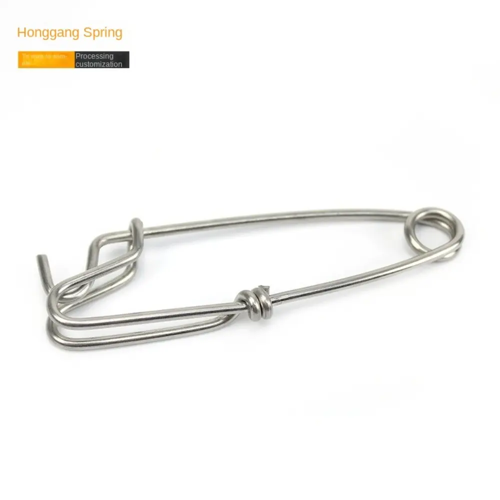 10PCS Premium Stainless Steel Longline Fishing Clips Corrosion-Resistant Swivels Branch Hangers For Tuna Snapper Sharks Fishing