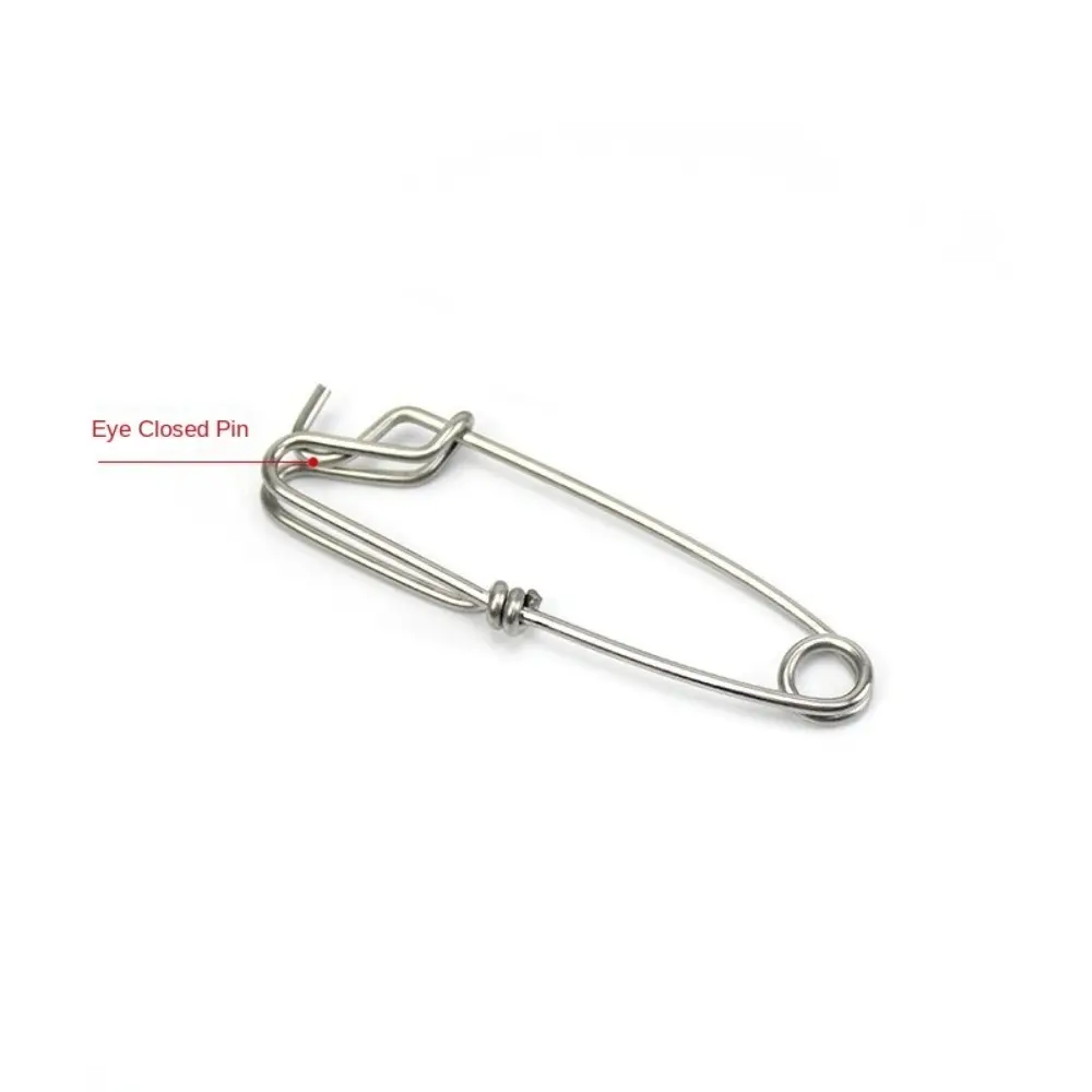10PCS Premium Stainless Steel Longline Fishing Clips Corrosion-Resistant Swivels Branch Hangers For Tuna Snapper Sharks Fishing